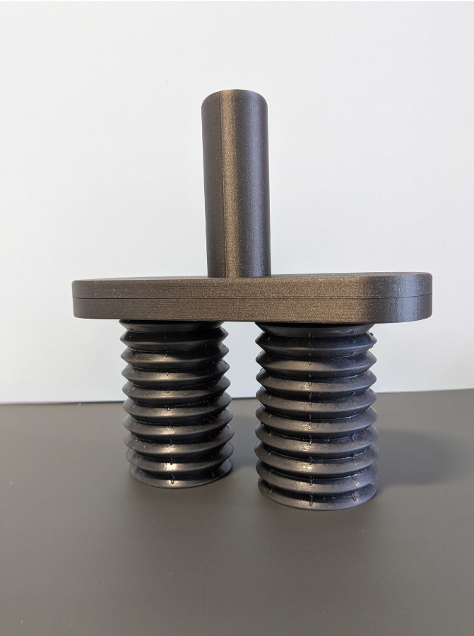 3D printed end of arm tooling in silicone